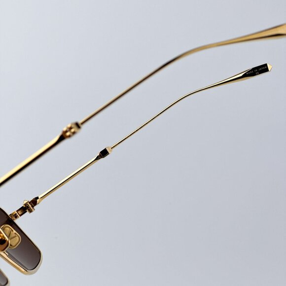 Valentino V-SEI VLS 111B 58 Men Sunglasses Titanium Gold  display picture 1